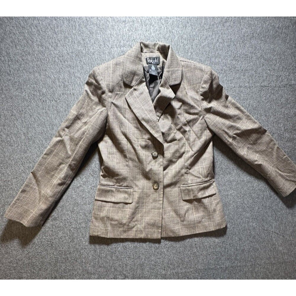 Rafaella Weekend Women’s Blazer Check Jacket Dress Top Size 6p